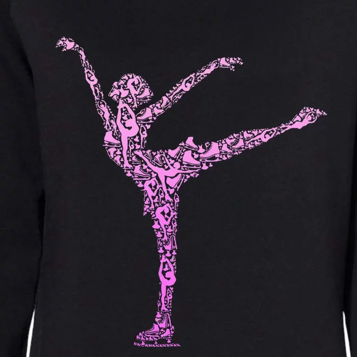 Ice Skating Figure Skater Womens California Wash Sweatshirt