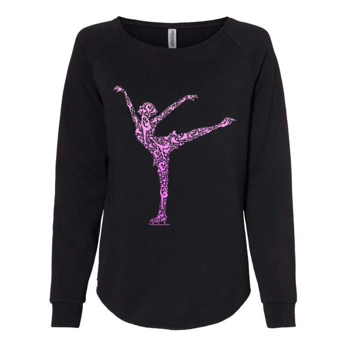 Ice Skating Figure Skater Womens California Wash Sweatshirt