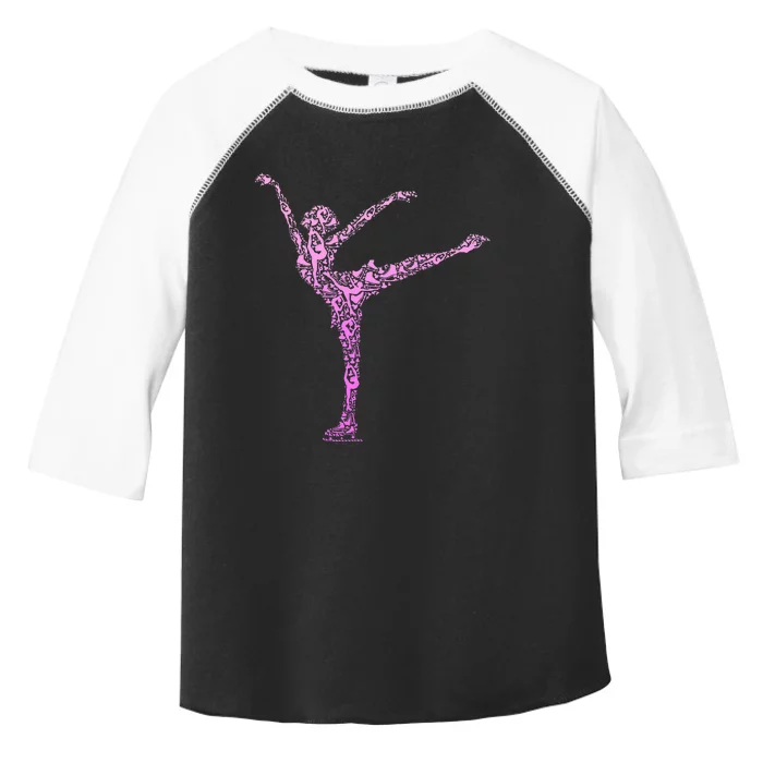 Ice Skating Figure Skater Toddler Fine Jersey T-Shirt