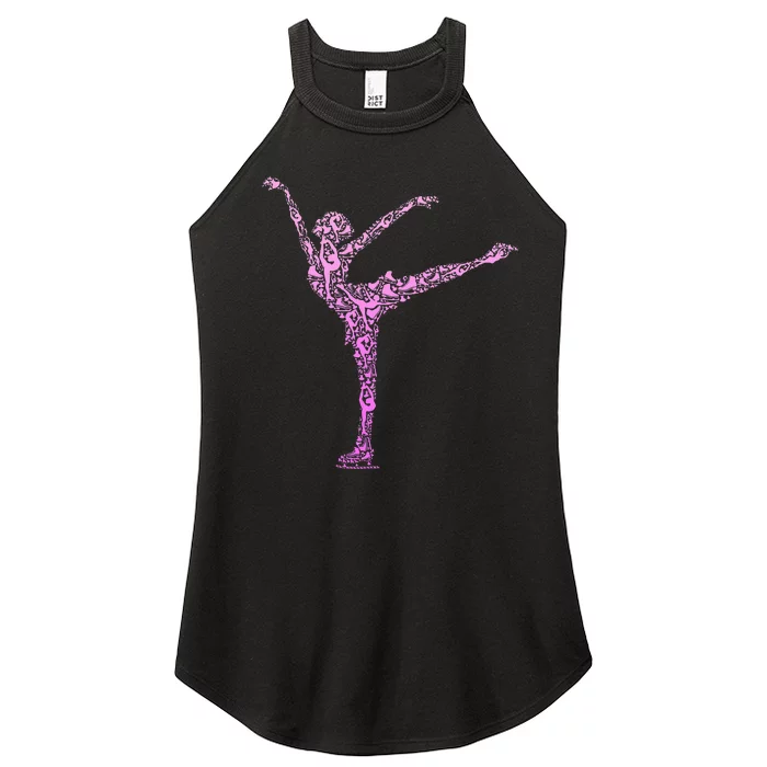 Ice Skating Figure Skater Women’s Perfect Tri Rocker Tank