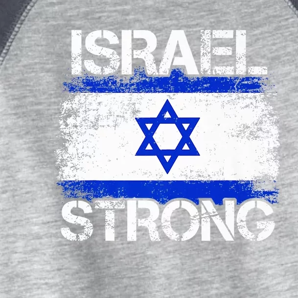 Israel Strong Flag Support I Stand With Israel Toddler Fine Jersey T-Shirt