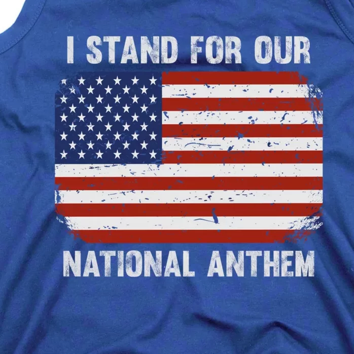 I Stand For Our National Anthem Usa Flag Conservative Gift Tank Top