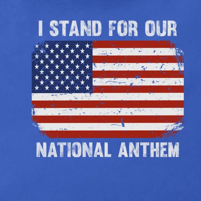 I Stand For Our National Anthem Usa Flag Conservative Gift Zip Tote Bag