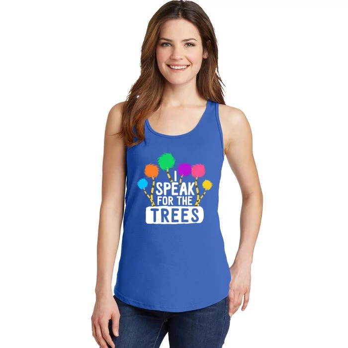 I Speak For The Tree Earth Day Inspiration Hippie Funny Gift Ladies Essential Tank