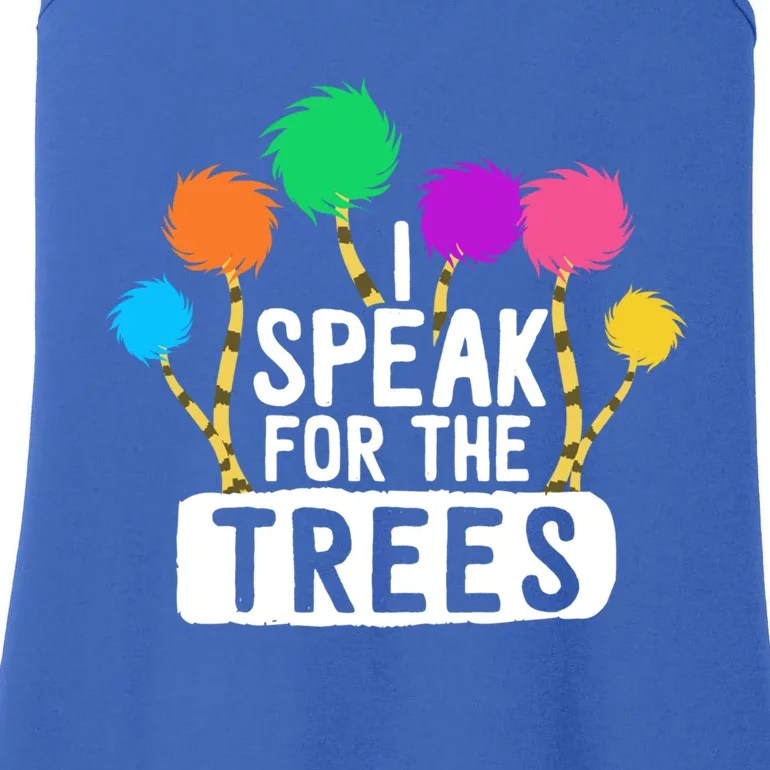 I Speak For The Tree Earth Day Inspiration Hippie Funny Gift Ladies Essential Tank