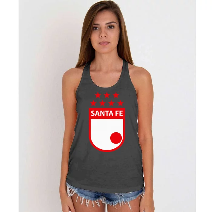 Independiente Santa Fe Club Supporter Fan Colombia Colombian Women's Knotted Racerback Tank