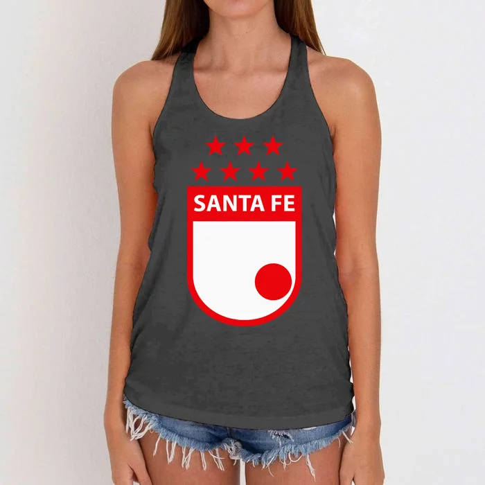 Independiente Santa Fe Club Supporter Fan Colombia Colombian Women's Knotted Racerback Tank