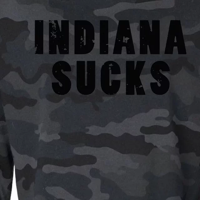 Indiana Sucks Funny State Rivalry Cropped Pullover Crew