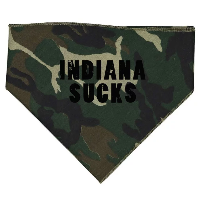 Indiana Sucks Funny State Rivalry USA-Made Doggie Bandana