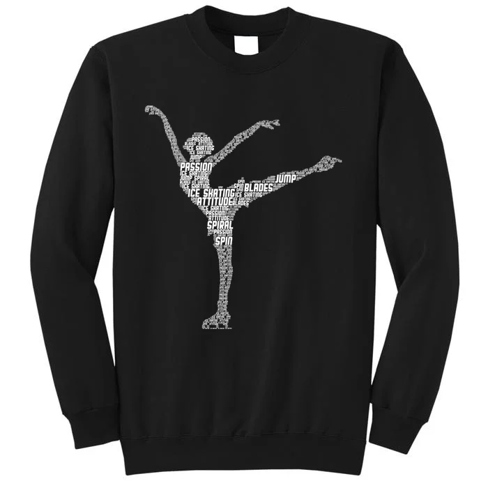 Ice Skating Figure Skater Wo Girls Sweatshirt