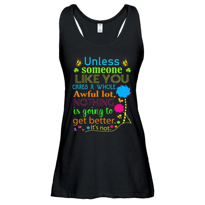 I Speak For Trees Earth Day Save Earth Inspiration Hippie Ladies Essential Flowy Tank