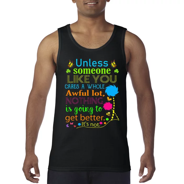 I Speak For Trees Earth Day Save Earth Inspiration Hippie Tank Top