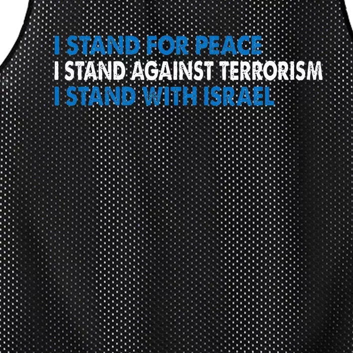 I stand for Peace I stand against terrorism Mesh Reversible Basketball Jersey Tank