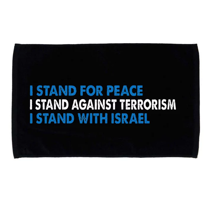 I stand for Peace I stand against terrorism Microfiber Hand Towel