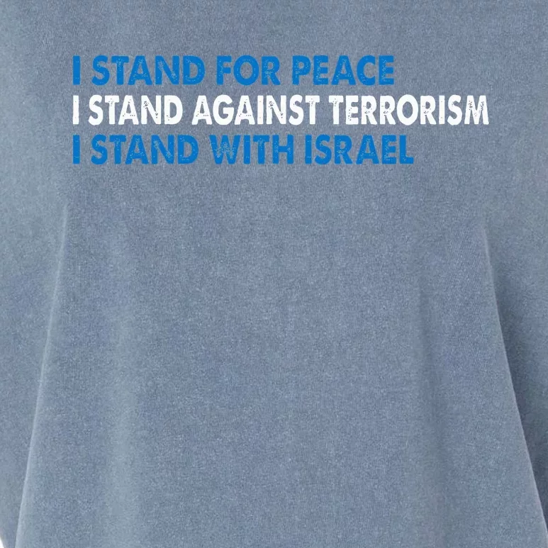 I stand for Peace I stand against terrorism Garment-Dyed Women's Muscle Tee