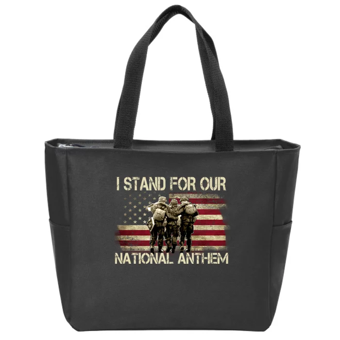 I Stand For Our National Anthem Zip Tote Bag