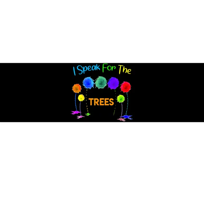 I Speak For Trees Earth Day Save Earth Inspiration Hippie Bumper Sticker