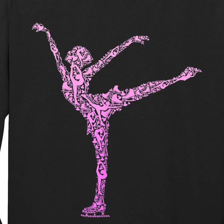 Ice Skating Figure Skater Girls Wo Tall Long Sleeve T-Shirt