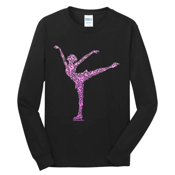 Ice Skating Figure Skater Girls Wo Tall Long Sleeve T-Shirt