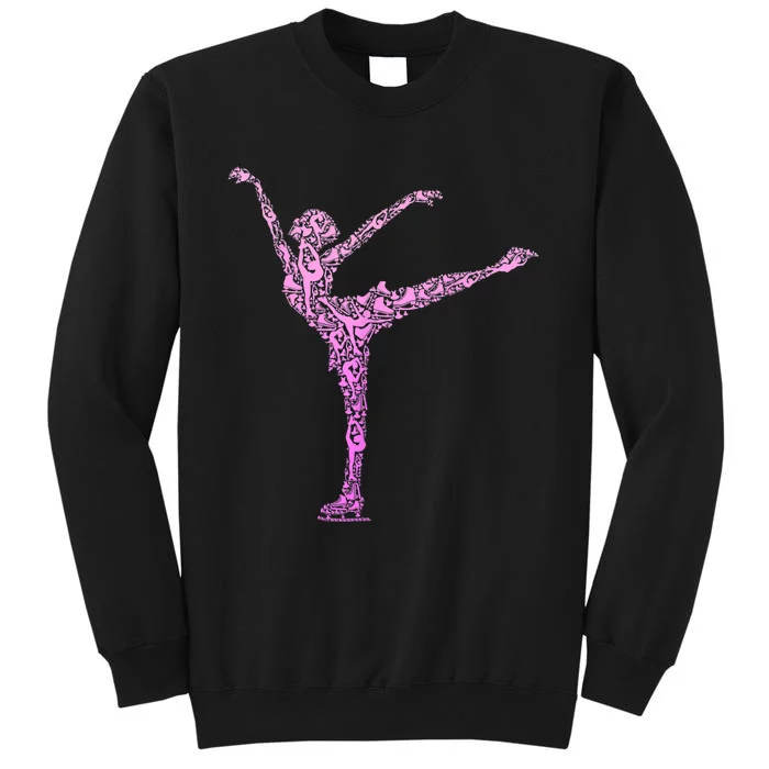 Ice Skating Figure Skater Girls Wo Tall Sweatshirt