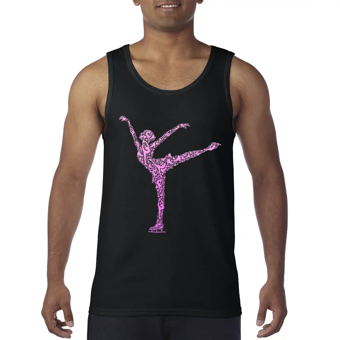 Ice Skating Figure Skater Girls Wo Tank Top