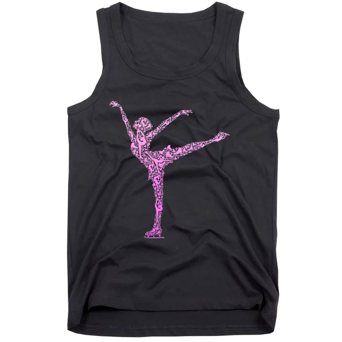 Ice Skating Figure Skater Girls Wo Tank Top