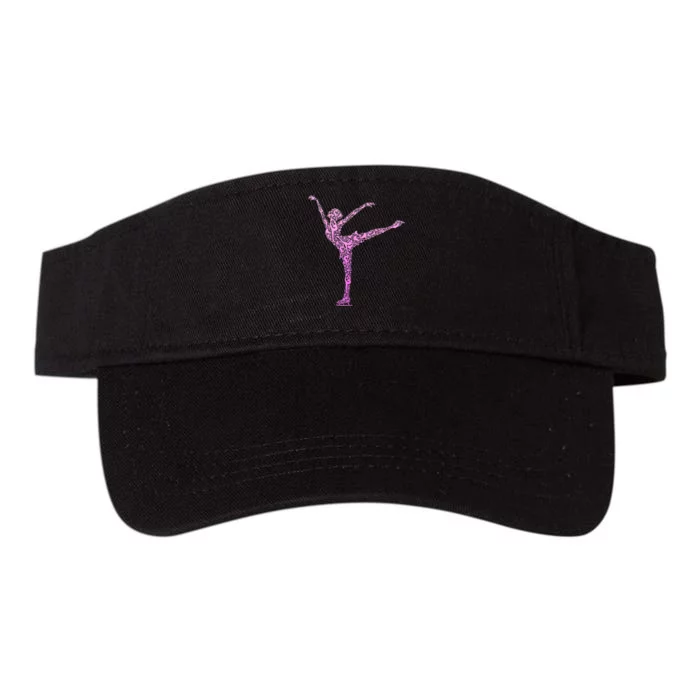 Ice Skating Figure Skater Girls Wo Valucap Bio-Washed Visor