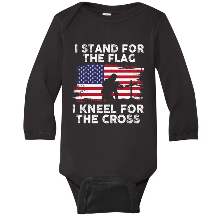 I Stand For The Flag Memorial Day Never Forget Veteran Baby Long Sleeve Bodysuit