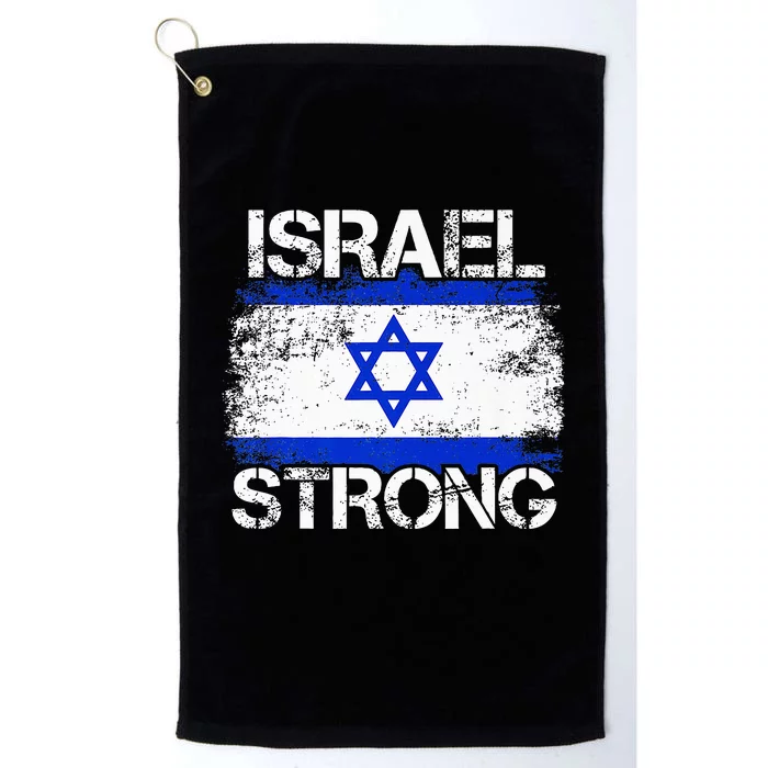 Israel Strong Flag Support I Stand With Israel Platinum Collection Golf Towel