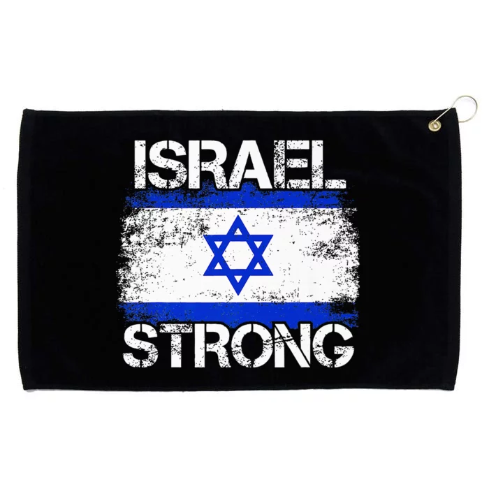 Israel Strong Flag Support I Stand With Israel Grommeted Golf Towel