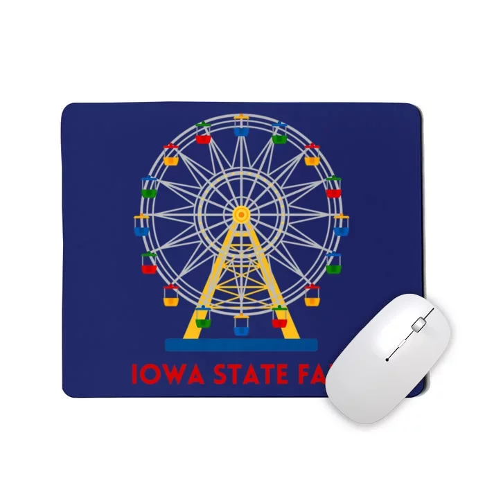 Iowa State Fair Ferris Wheel County Fair Premium Mousepad