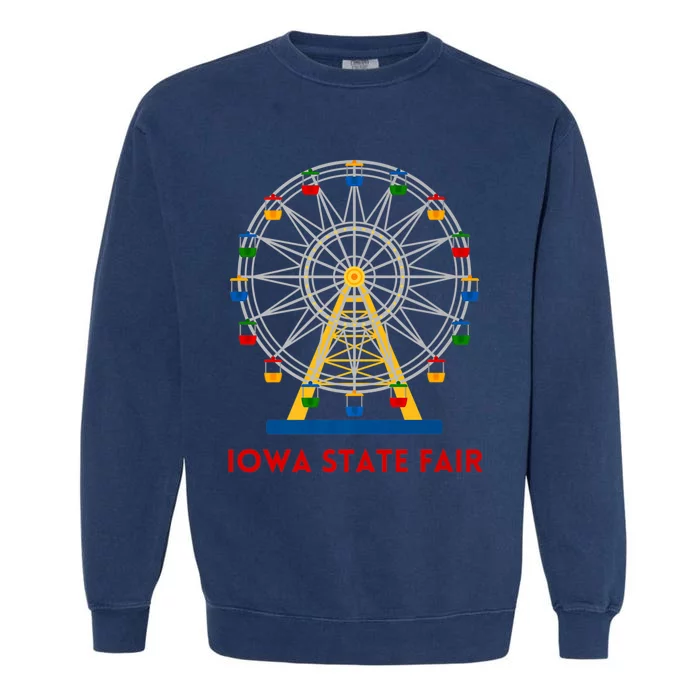 Iowa State Fair Ferris Wheel County Fair Premium Garment-Dyed Sweatshirt