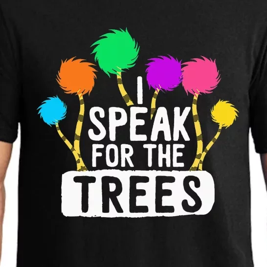 I Speak For The Tree Earth Day Inspiration Hippie Gifts Pajama Set