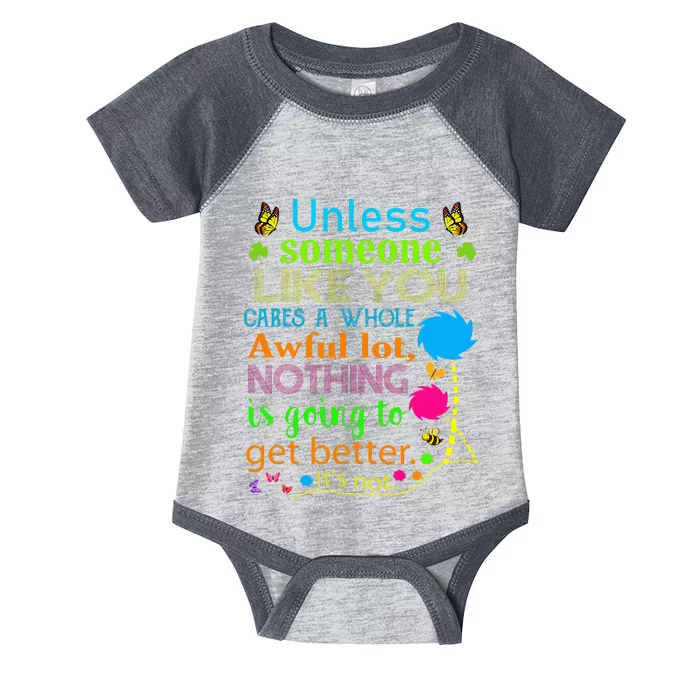 I Speak For Trees Earth Day Save Earth Inspiration Hippie Infant Baby Jersey Bodysuit