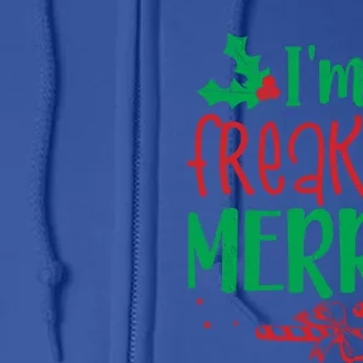 IM So Freaking Merry Funny Christmas Holiday Party Cool Gift Full Zip Hoodie