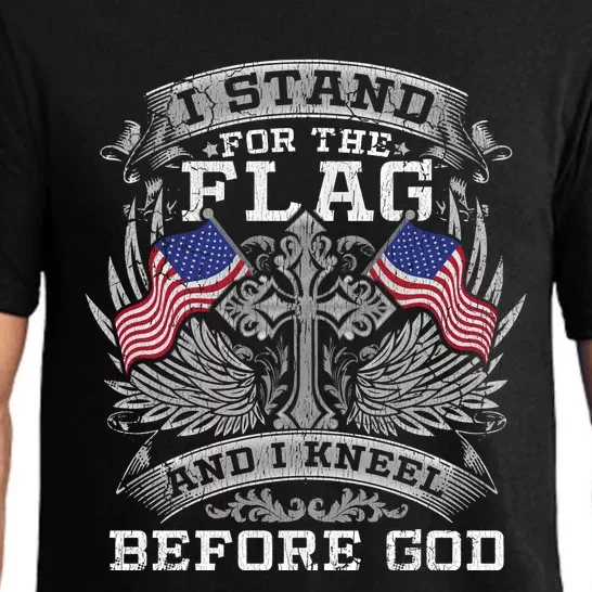 I Stand For The Flag And I Kneel Before God Gift Pajama Set