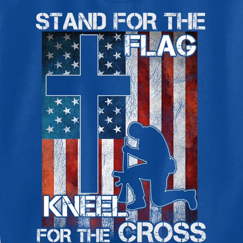 I Stand For The Flag And Kneel For The Cross Meaningful Gift Kids Sweatshirt