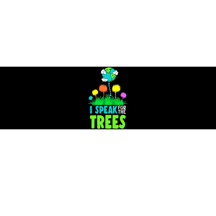 I Speak For Trees Earth Day Save Earth Inspiration Hippie Bumper Sticker