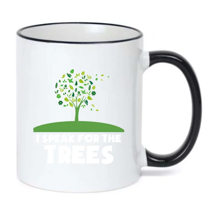 I Speak For The Trees Gift Earth Day Hippie Day Inspiration Gift Black Color Changing Mug