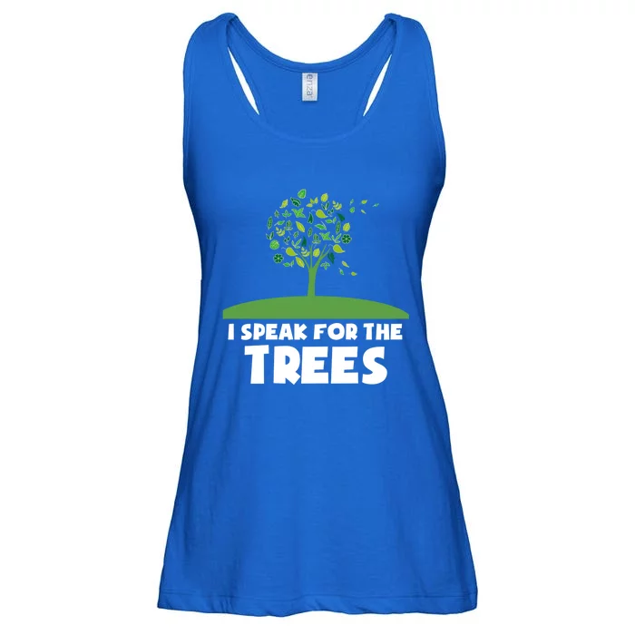 I Speak For The Trees Gift Earth Day Hippie Day Inspiration Gift Ladies Essential Flowy Tank