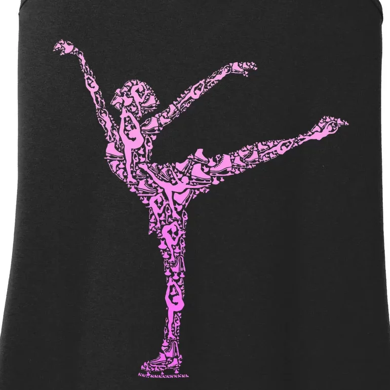 Ice Skating Figure Skater Ladies Essential Tank