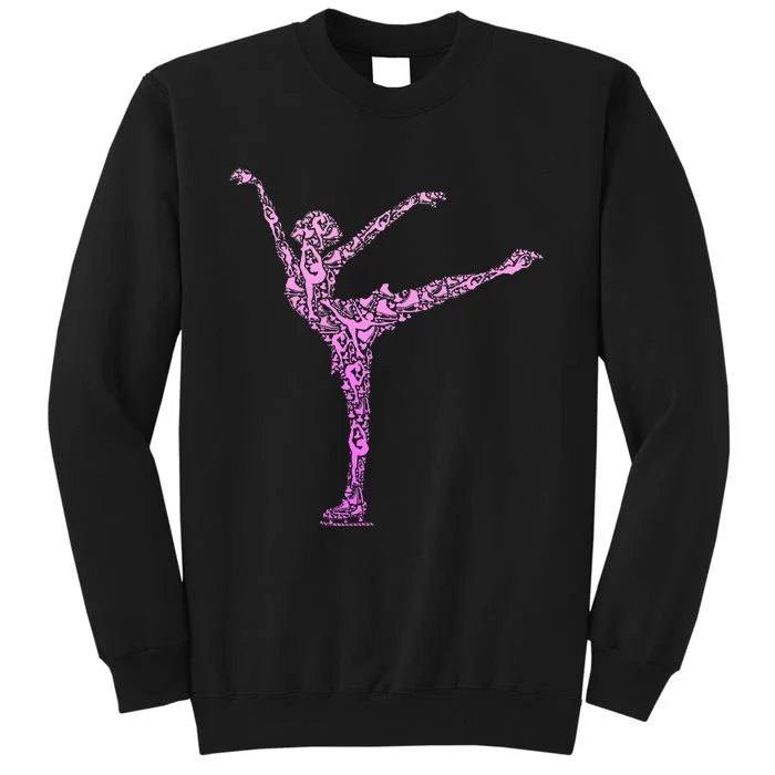 Ice Skating Figure Skater Tall Sweatshirt