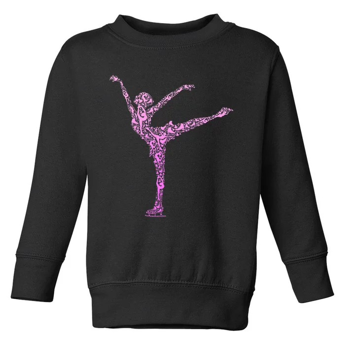 Ice Skating Figure Skater Toddler Sweatshirt