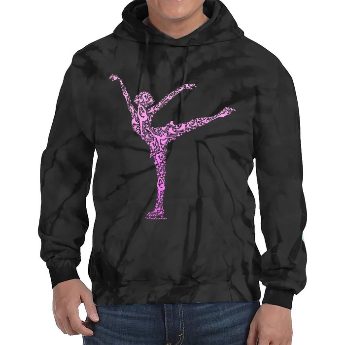 Ice Skating Figure Skater Tie Dye Hoodie