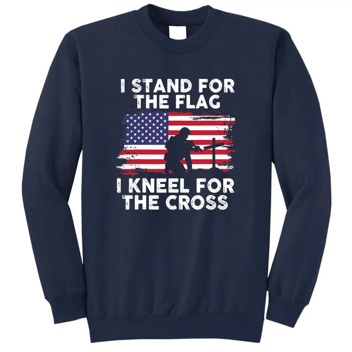 I Stand For The Flag Memorial Day For 4th Of July Tall Sweatshirt