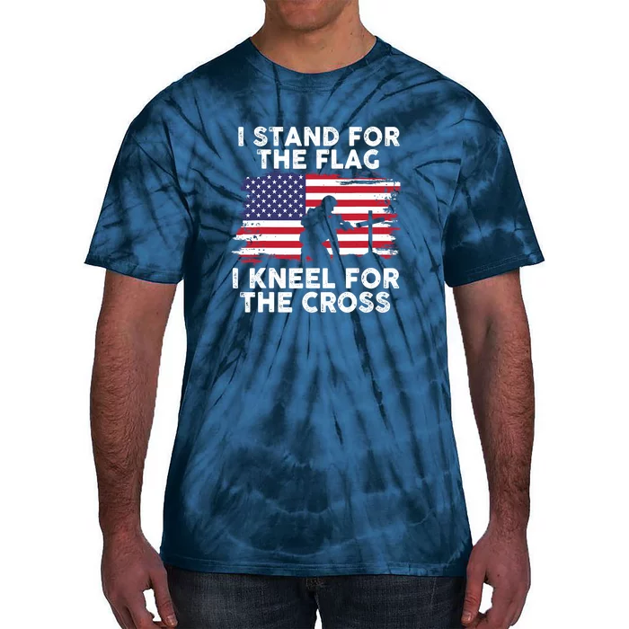 I Stand For The Flag Memorial Day For 4th Of July Tie-Dye T-Shirt