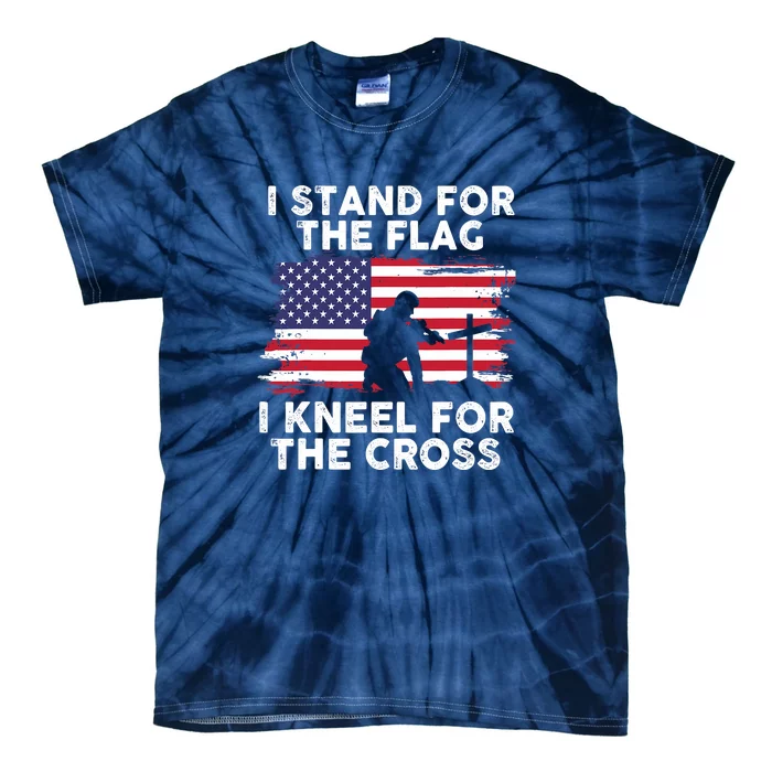 I Stand For The Flag Memorial Day For 4th Of July Tie-Dye T-Shirt