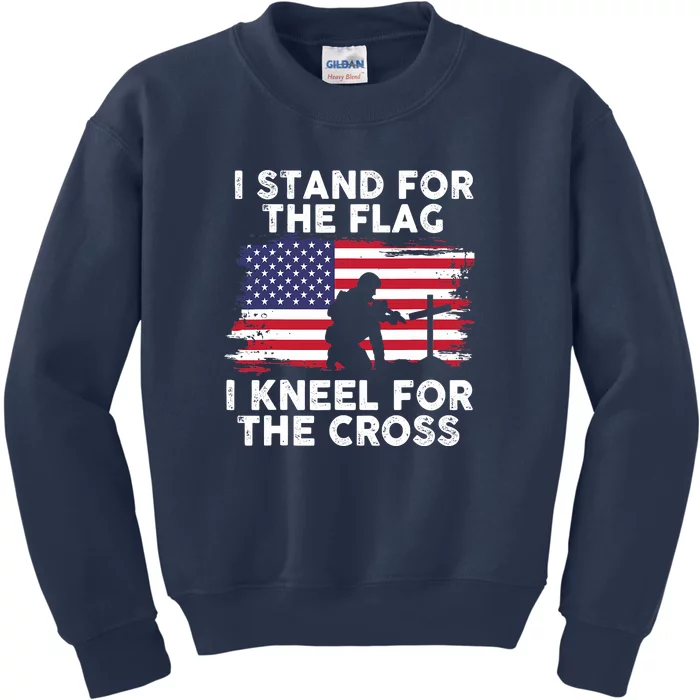 I Stand For The Flag Memorial Day For 4th Of July Kids Sweatshirt