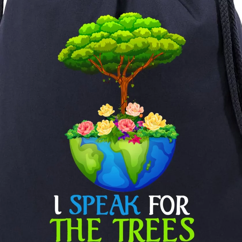 I Speak For The Trees 50th Anniversary Earth Day 2020 Cute Gift Drawstring Bag