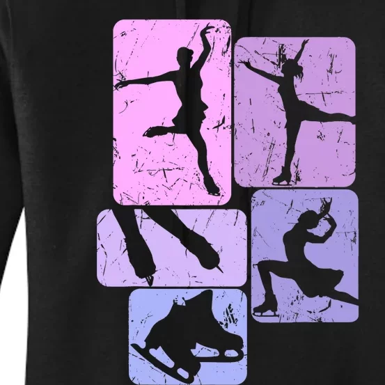 Ice Skating Figure Skater Girl Wo Women's Pullover Hoodie